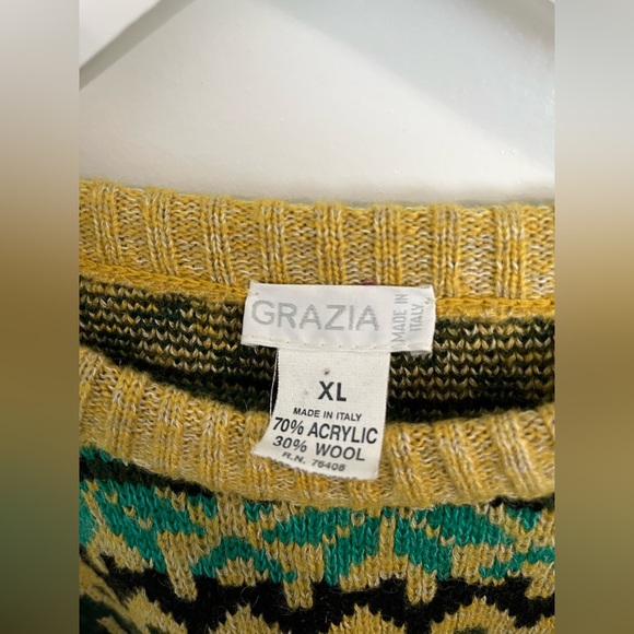 Grazia Men’s Sweater Made in Italy Size XL - Picture 3 of 5